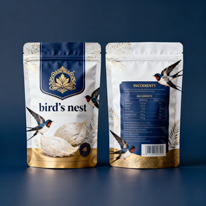 Sacchetti Personalizzati per Alimenti con Chiusura Termica, Buste Impermeabili Doypack per <span class=keywords><strong>Nido</strong></span> di Uccelli - Product Image 1