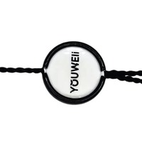 Corde d'étiquette personnalisée Prix du produit en polyester Corde personnalisée Corde d'étanchéité en tissu de luxe avec logo en relief Corde d'étiquettes d'étanchéité en plastique