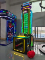Machine de jeu de boxe à monnayeur avec gants de frappe électroniques pour salle de sport