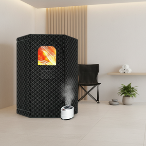 Tente de sauna portable et durable pour 2 personnes, avec douche vapeur complète pour le corps, kits de sauna sec et humide avec poêle - Product Image 1