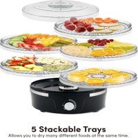 OEM ODM Meerlaagse Voedseldehydrator 35-70 ° C Temperatuurregeling BPA-vrije plastic fruit- en groentedroger FDA CE-goedkeuring