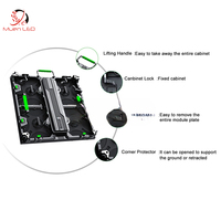 Pantalla LED Impermeable Muen HD P2.6 P3.91, Pantalla LED Móvil para Alquiler, Pantalla LED para Interiores y Exteriores ARD3.91