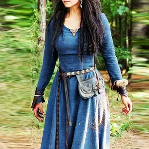 Vestido vikingo-elfo celta para mujer-Disfraz LARP para adultos | Traje de mascarada de Halloween | Inspirado en los estilos de TV y películas - Product Image 3