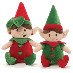 Muñeco de elfo de peluche para niños, muñeco de elfo de felpa para regalo de Navidad