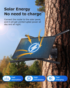 เราเตอร์ไร้สายกลางแจ้ง 10W 15W 20W กำลังไฟสูง กันน้ำ IP66 บริดจ์ไร้สาย WiFi 4G LTE พร้อมแผงโซลาร์เซลล์สำหรับกล้องวงจรปิด - Product Image 5