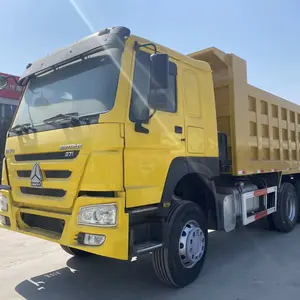 2021 จีน SINOTRUK HOWO สีเหลือง 6*4 10 ล้อ 371HP สภาพดีรถเทประสิทธิภาพสูงสําหรับโหลด