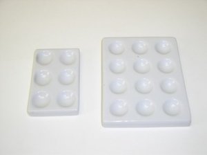 12 Wells Sứ Đốm Phản Ứng Tấm Cho Thí Nghiệm Phòng Thí Nghiệm Thử Nghiệm Hóa Học Gelsonlab Depressions Sứ Tại Chỗ Tấm 12 Wells - Product Image 5