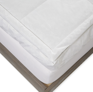 2" Firm Thick Down <strong>Feather</strong> Mattress <strong>Bed</strong> Protectors Pillow Top King Queen Full Mattress <strong>Topper</strong> - Product Image 6