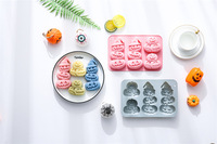 Kürbis Design Antihaft Silikon Kuchen formen Lebensmittel qualität Wieder verwendbare süße Silikon Magnetische Schokolade, Süßigkeiten & Eis DIY Form