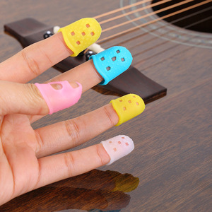 Manchons de protection pour doigts de guitare en silicone pour débutants, protection de la main gauche, antidérapant, accessoires pour instruments de musique - Product Image 1