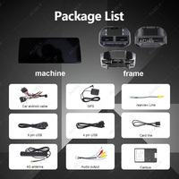 Matten Noir 12.3 pouces Voiture pour DVD Cadre Audio Dash Garniture Kits Panneau GPS Radio Lecteur Écran Ensemble pour MITSUBISHI PAJERO V73 DSP