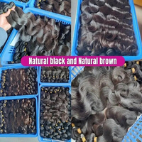 Ventes en gros de mèches de cheveux humains vierges brésiliens de qualité 12A avec un style de vague profonde lâche, pré-épilées avec des cheveux de bébé