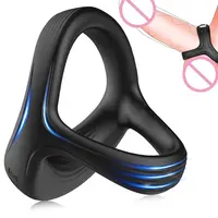 Drei Ringe Männlichen Penis Training Tools Sex Spielzeug Cock Ring Vibrator