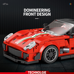 Juego de Bloques de Construcción Creativos MOC - Coche Deportivo Modelo 1:36, Juguete Educativo STEM, Juego de Ensamblaje DIY, 413 Piezas de Ladrillos ABS para Mayores de 6 Años - Product Image 5