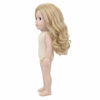 Poupée en vinyle personnalisable de 18 pouces, entièrement articulée avec corps en tissu doux, visage peint à la main, kit DIY pour enfants, cadeau, vente en gros, OEM, ODM