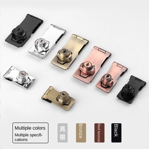 Serrure de porte de porte antivol clé poinçon libre loquet en acier inoxydable boucle de porte de réfrigérateur Acier inoxydable en alliage de zinc - Product Image 5