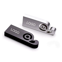 Flashdisk USB Bentuk Not Musik Logam Pendrive Logo Kustom Memory Stick USB2.0 USB3.0 8GB 16GB 32GB 64GB 128GB