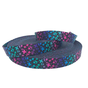 Tùy chỉnh <span class=keywords><strong>polyester</strong></span> in vải dây đeo kỹ thuật số Nylon đầy màu sắc 1 inch 1.5 inch và 2 inch dây an toàn cho túi may - Product Image 2