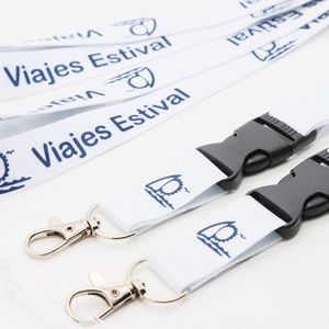 Custom Polyester Lanyard Heat Transfer Printing Logo Travel Tourism Event Conference Badge Holder Breakaway <b>Buckle</b> Lanyard - Product Image 3