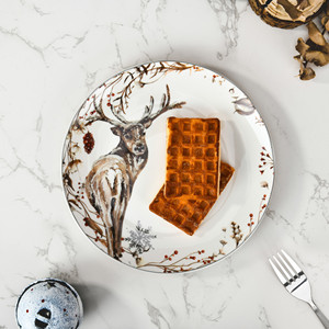 Juego <span class=keywords><strong>de</strong></span> Platos <span class=keywords><strong>de</strong></span> <span class=keywords><strong>Cena</strong></span> Navideños <span class=keywords><strong>de</strong></span> Porcelana Fina con Diseño <span class=keywords><strong>de</strong></span> Animales <span class=keywords><strong>de</strong></span> la Selva, Personalizables con Logotipo, para Uso Doméstico y en <span class=keywords><strong>Restaurantes</strong></span> - Product Image 3