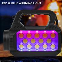 Linternas LED solares de mano portátiles Spot/Flood Light 500lm Luces de antorcha recargables Powerbank Lámparas DE TRABAJO resistentes al agua