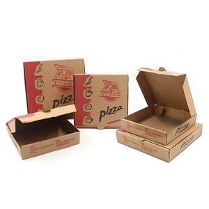 Caja de Pizza Impresa Personalizada 33x35cm, Flauta <span class=keywords><strong>B</strong></span>, Flauta E, Corrugada, Resistente a la Grasa, Impermeable, Caja de Entrega para Comida Caliente para Llevar - Product Image 2