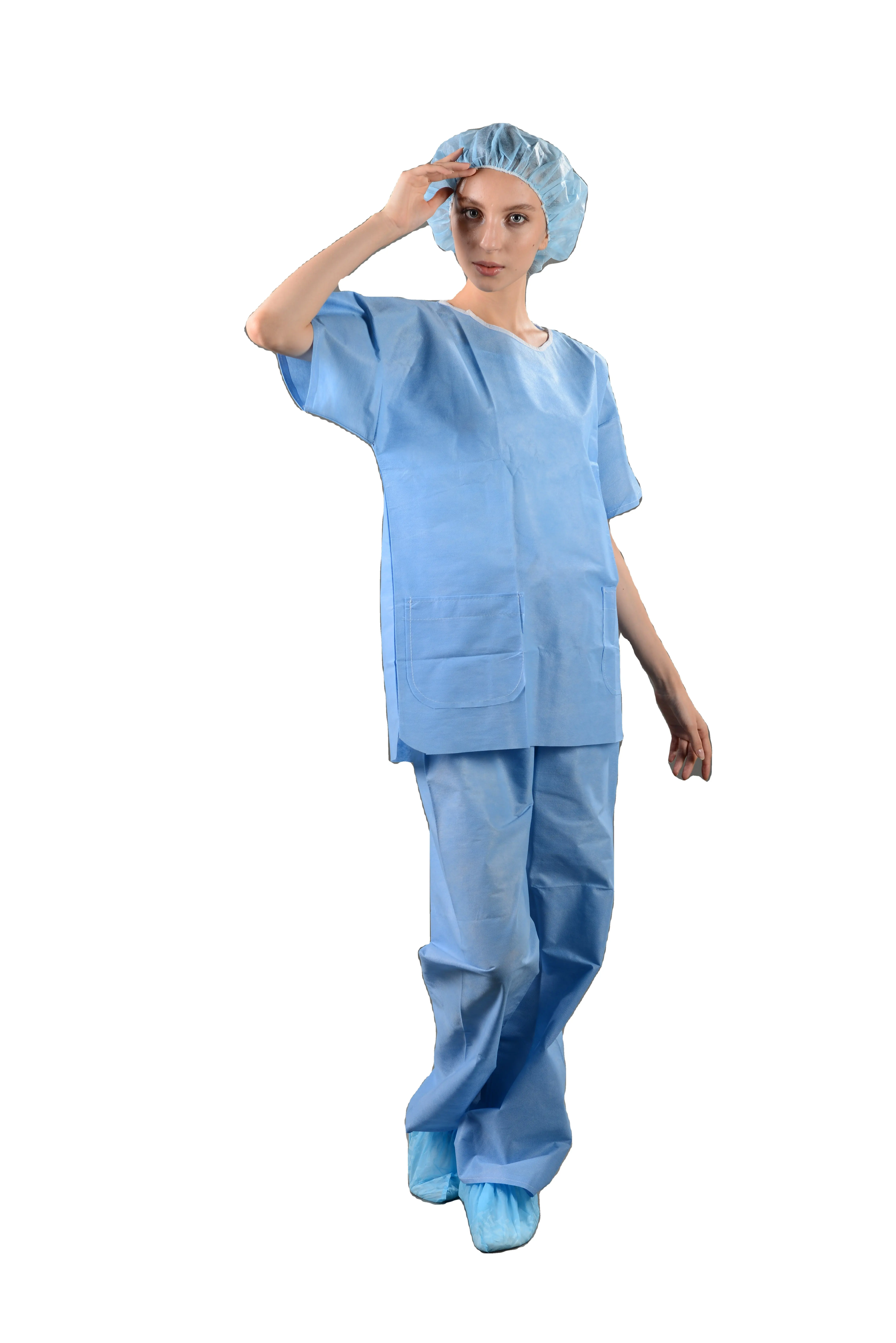 Nuovo scrub medico monouso alla moda/scrub suit/infermiera uniforme dell'ospedale