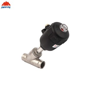 Vanne à siège incliné pneumatique en acier inoxydable de type Y pour gaz haute température NPT/BSPT DN10~DN80 SYAV-1A03 - Product Image 4