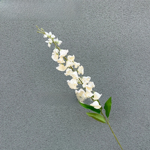 <span class=keywords><strong>Campanula</strong></span> Artificiale in Seta a Stelo Lungo, Giglio della Valle in Seta per Decorazioni di Matrimoni, Eventi, Hotel e Vasi - Product Image 4