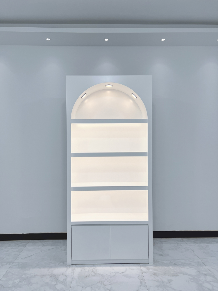 Side cabinet a 80*30*220cm [with lights on each floor]]