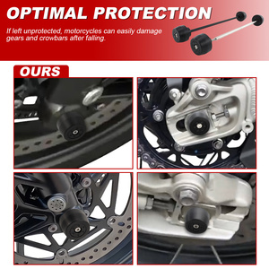 Protector de Eje Delantero y Trasero para Motocicleta Waximoto Compatible con <span class=keywords><strong>Triumph</strong></span> <span class=keywords><strong>Street</strong></span> <span class=keywords><strong>Triple</strong></span> 765 R RS 660 <span class=keywords><strong>S</strong></span> - Product Image 6