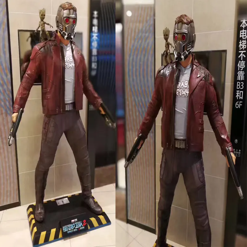 Superhero series TV and movie fiberglass Star-Lord sculpture vivid movie character figure