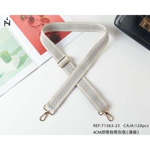 Correa de cincha de 4 cm gris para bolso, bandolera o cinturón - Product Image 3