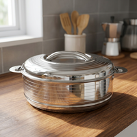 Premium-Qualität Edelstahl Flora Hot Pot Auflauf mit Deckel Long Lasting Food Warmer Hot Pot