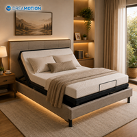 Cadre de lit électrique réglable Dreamotion de haute qualité avec commande tête et pieds et massage - Meilleure vente directe d'usine