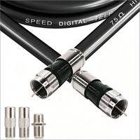 Connecteur de compression RG6 durable étanche mâle-femelle pour câble coaxial RG59 RG11 TV Satellite CATV extrudé fileté à sertir