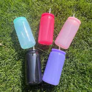 Shaped <b>Beer</b> Cups Drinking Tumblers 5 Colors Mixed 16Oz Plastic Soda Can - Product Image 1