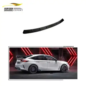 JCSPORTLINE karbon Fiber arka cam çatı Spoiler Honda Civic type-r 2023 için