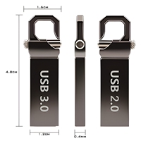 Clé USB Métallique Personnalisée avec Logo, Interface 2.0, Capacités 1 Go, 2 Go, 4 Go, 8 Go, 16 Go, 32 Go, 64 Go, Marque OEM/ODM, Garantie 5 Ans, Vente en Gros