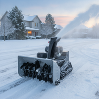 Souffleuse à neige sur chenilles télécommandée DH Blizzard 100 Heavy Duty, 420cc, 1080mm, machine de déneigement commerciale