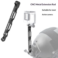 Support de montage pour caméra Insta360 X4/X5, adaptateur en alliage d'aluminium avec tige d'extension de 165 cm pour casque