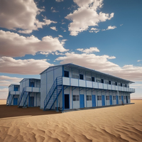 Dortoir de travailleurs moderne de type K Maison préfabriquée à faible coût Construction de panneaux sandwich au design contemporain pour appartement