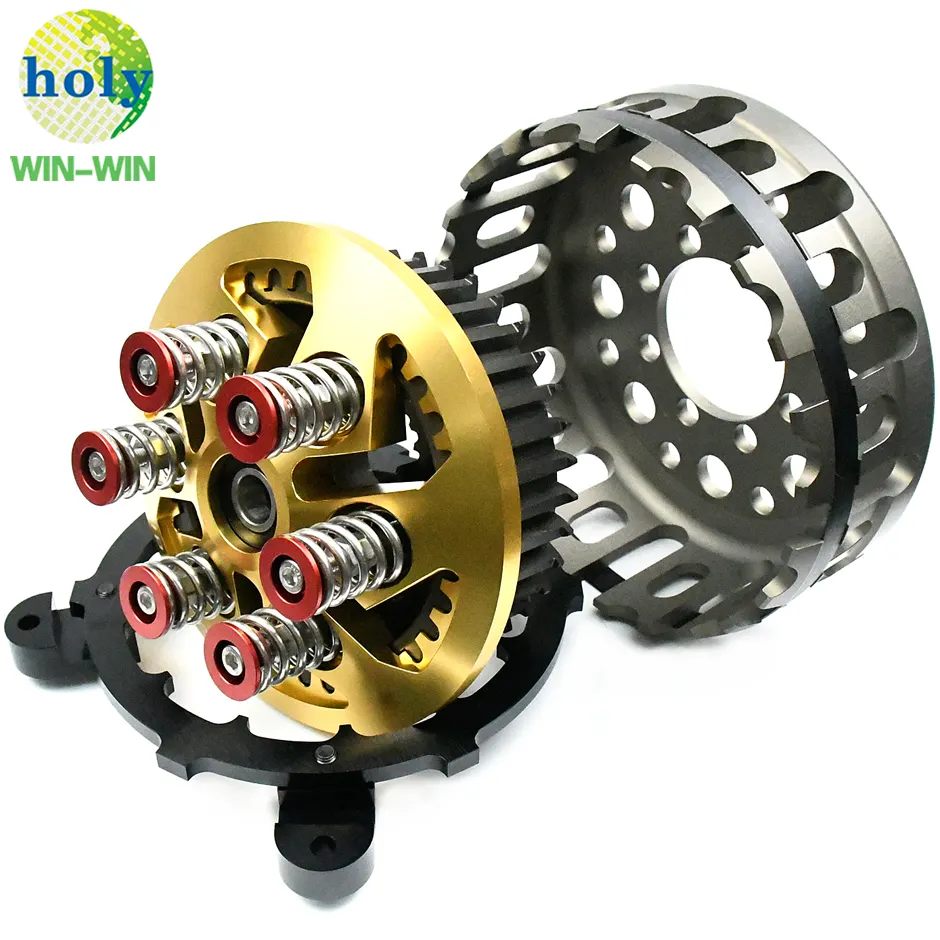 Top CNC Machining Metal Motorcycle Spare Part OEM Manufacturer Aluminum CNC Motorcycle Dry Clutch Machining Parts