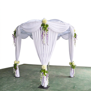 Kits de tubes télescopiques et rideaux de fond pour stand de salon professionnel et décoration de mariage - Prix usine - Product Image 1