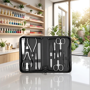 High Quality 3 in 1 Durable Adult Grooming Kits <b>Nail</b> Care Kit Scissors Metal Case Manicure Pedicure <b>Set</b> Perfect Gift <b>Set</b> - Product Image 3