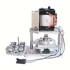 Macchina per la produzione di bottoni 25 32 37 44 50 56 58 75mm 6 pezzi stampo tondo pulsante pneumatico creatore di spilli automatici - Product Image 3