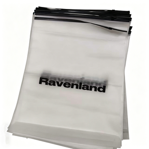 Sac d'emballage en plastique givré avec fermeture éclair, impression mate personnalisée, fermeture éclair polyvalente pour vêtements - Product Image 5