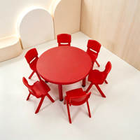 Meubles de maternelle, table et chaise d'étude en plastique, colorées, bureaux et chaises d'étude pour enfants, bureau et chaise d'école