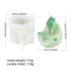 3D <span class=keywords><strong>mort</strong></span> Silicone bougie moules bricolage couronne crâne cire fondre plâtre argile moules thème <span class=keywords><strong>de</strong></span> pâques gypse coulée moules Festival décor - Product Image 2