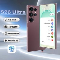 Nouveau Smartphone Débloqué S26 Ultra NFC 6,9" 120Hz 5G LTE 16Go+1To 108MP Deca Core Android 15 Double SIM 8000mAh+ MTK Dimensity